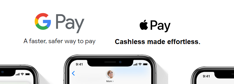 Google Pay and Apple Pay payments